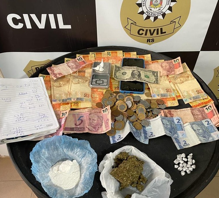 Homem é preso em SNJ com crack, cocaína e maconha