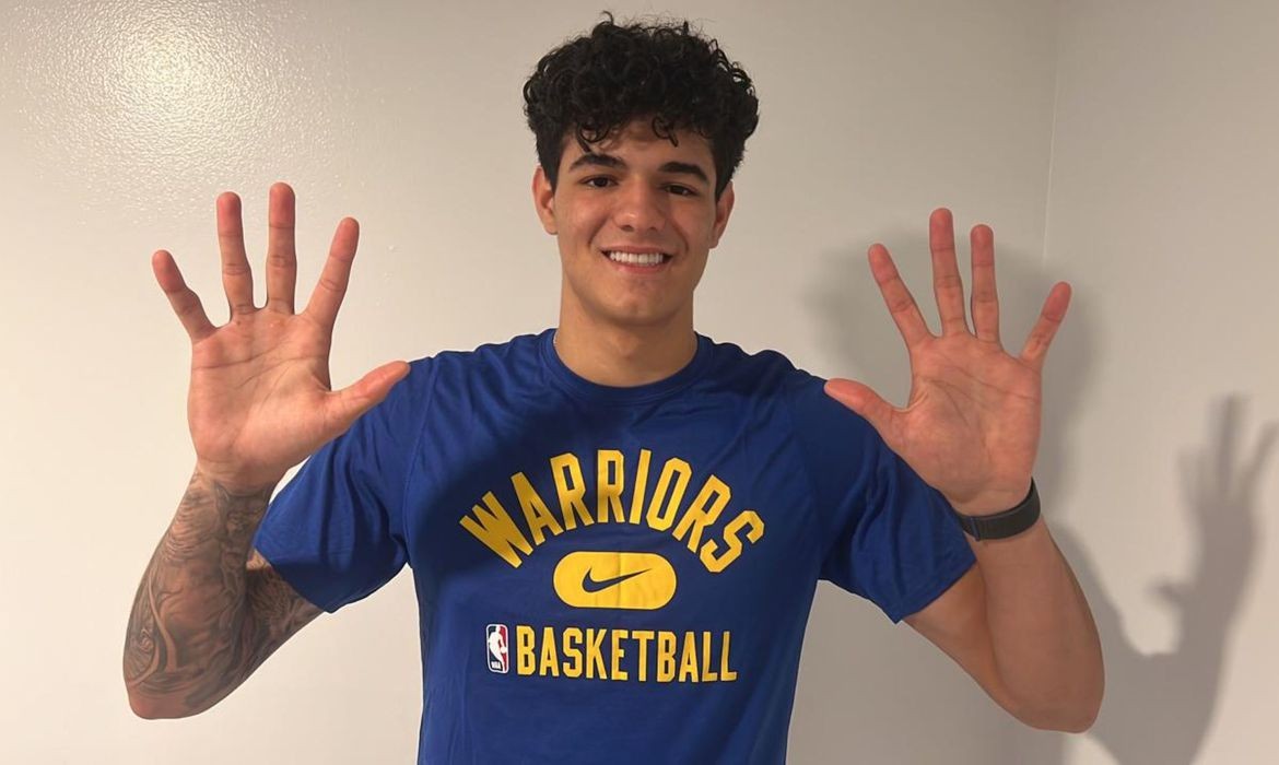 Brasileiro Gui Santos é selecionado no 'draft' pelo Warriors, atual campeão da NBA
