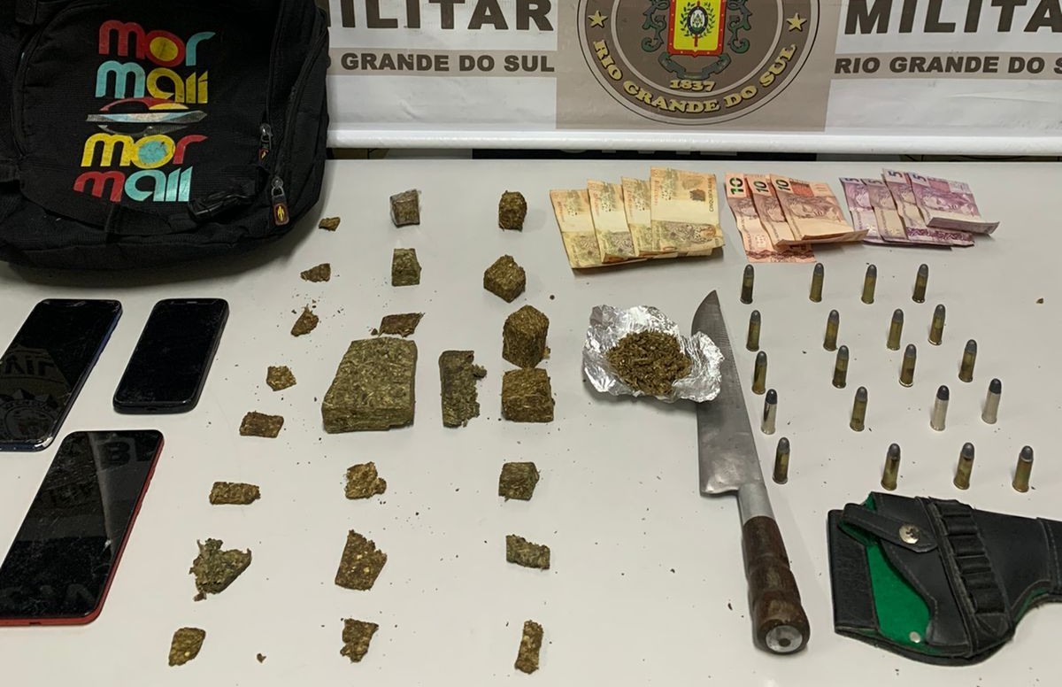 Homens são presos por porte ilegal de arma de fogo nos bairros Castelo Branco e Santa Tereza