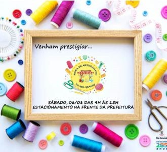 Feira de artesanato do Rio Grande acontece no sábado (6)