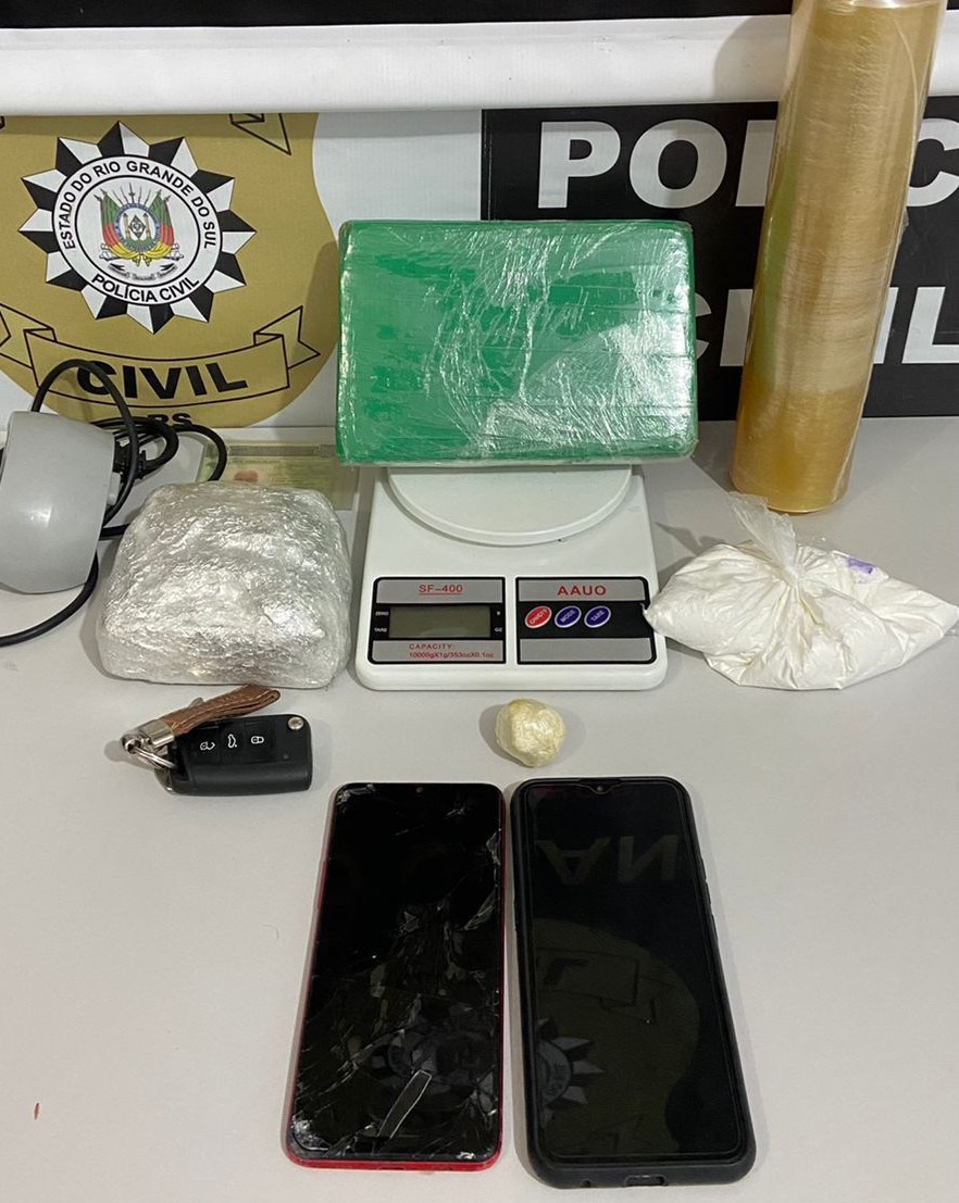 Polícia Civil prende dois homens por tráfico de drogas em Rio Grande