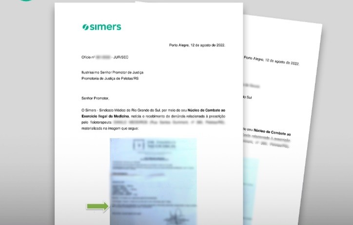 Simers denuncia fisioterapeuta que atua em Rio Grande, Pelotas e SLS por conduta ilegal
