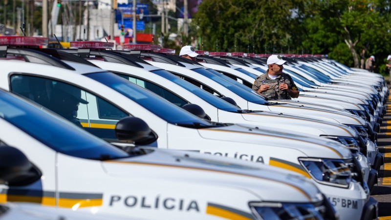 Forças de segurança do RS recebem 123 viaturas novas