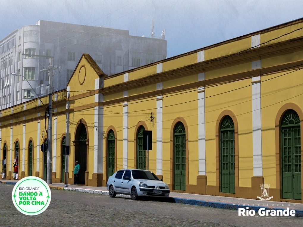 Mercado Público de Rio Grande receberá nova pintura externa nos próximos dias
