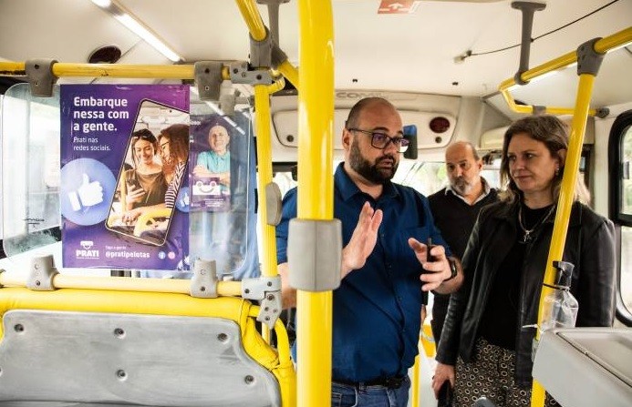 Pelotas é a 1ª cidade do RS a contar com Wi-Fi em 100% da frota do transporte coletivo