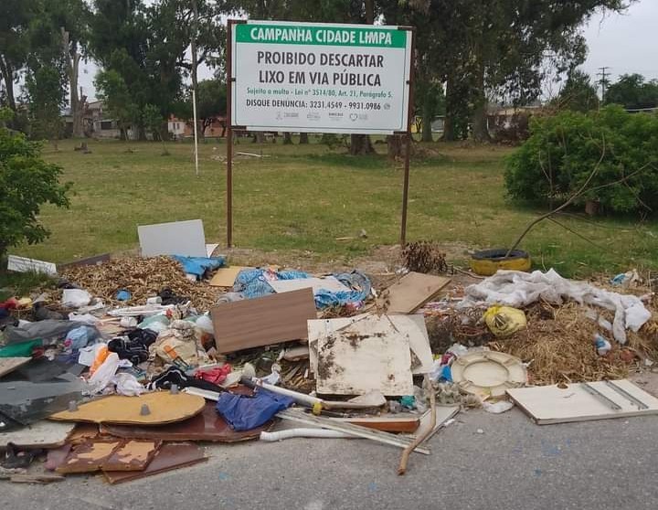Descarte irregular de lixo gera gasto de R$ 450 mil mensais para a Prefeitura do Rio Grande