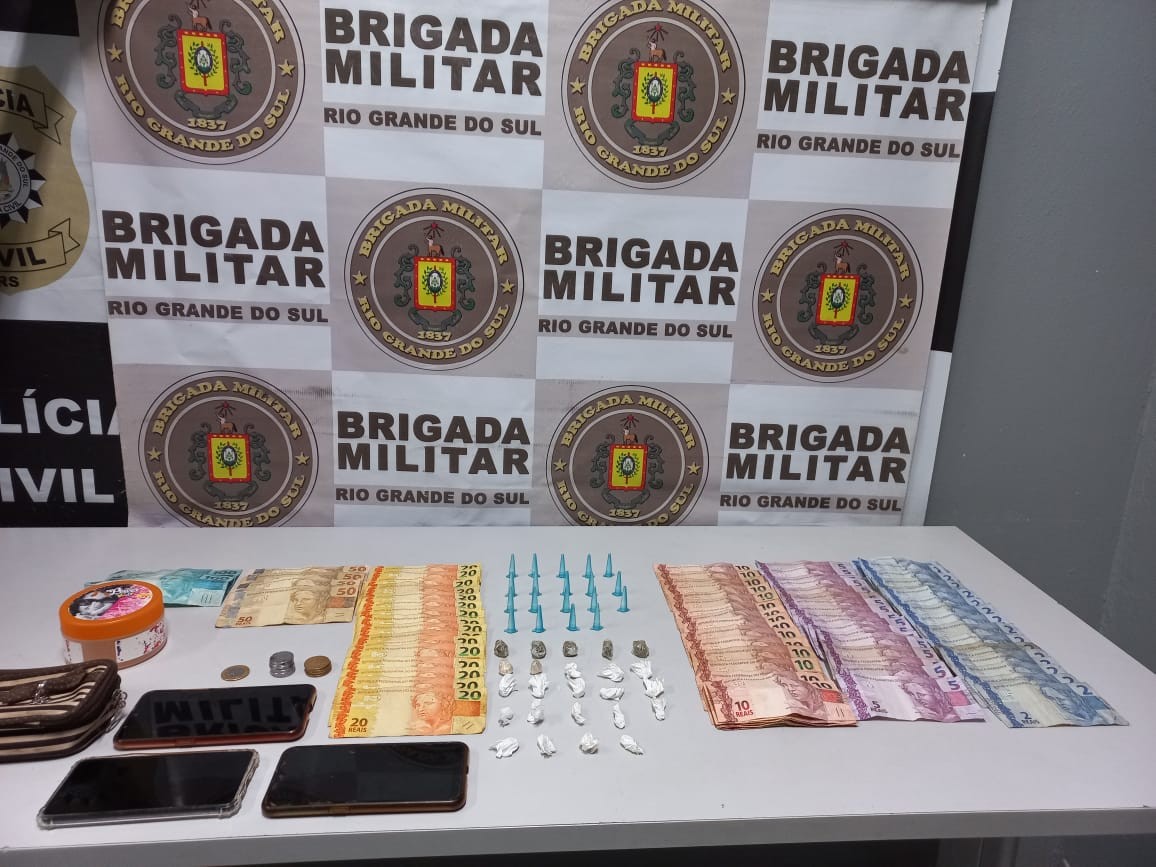 Homem e mulher são presos com crack e cocaína no bairro São Miguel, em Rio Grande