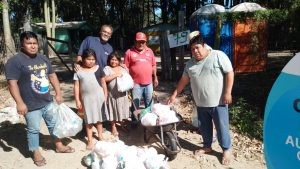 Cerca de meia tonelada de alimentos arrecadados através do Ingresso Solidário são entregues a aldeias indígenas de Rio Grande 