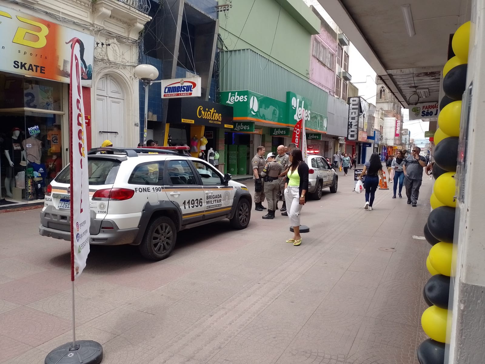Comerciante senegalês é agredido no Centro de Rio Grande na manhã deste sábado (12)