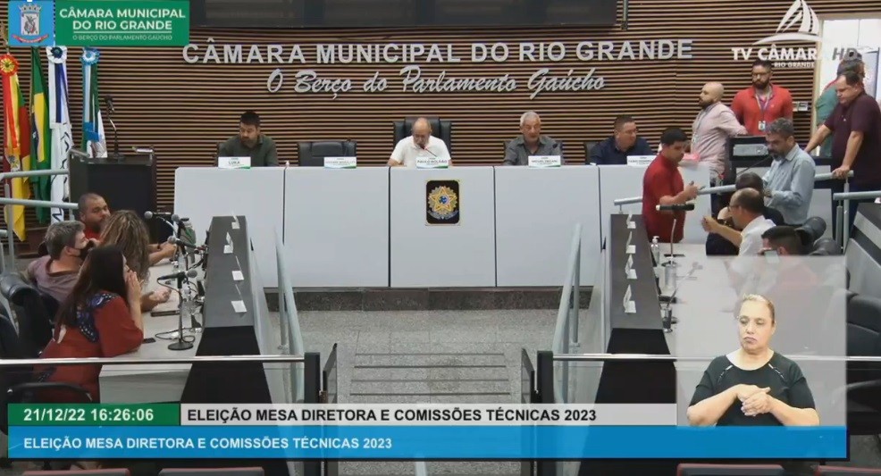 Confira a composição da nova Mesa Diretora da Câmara Municipal do Rio Grande