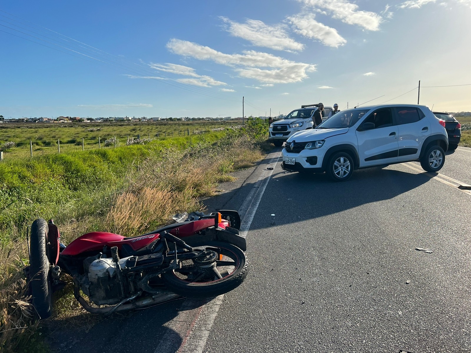 Acidente deixa motociclista ferido na via 9, em Rio Grande