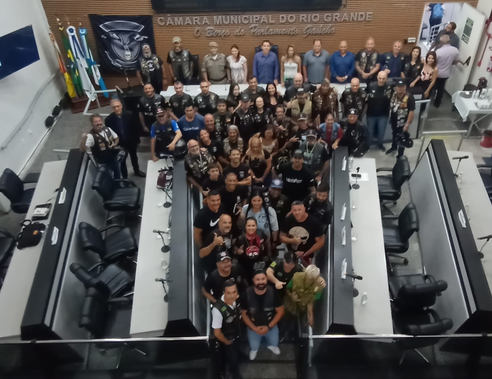 Moto Grupo Guardiões da Estrada é homenageado na Câmara Municipal de Vereadores