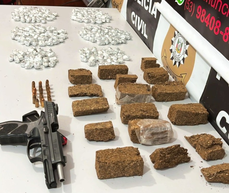 Polícia Civil prende duas pessoas durante ação de combate ao tráfico de drogas em Rio Grande