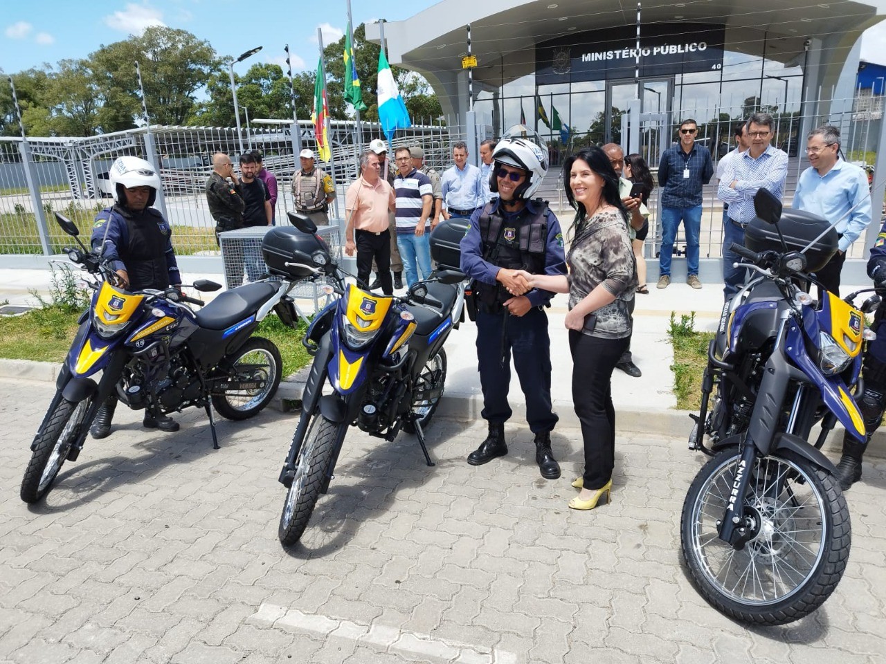 Guarda Municipal de Rio Grande recebe quatro motocicletas novas