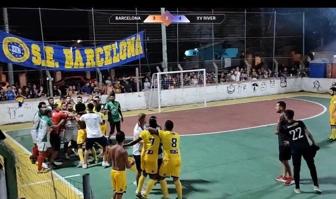 Clubes são punidos após briga generalizada em partida do Cassinaço de Futsal