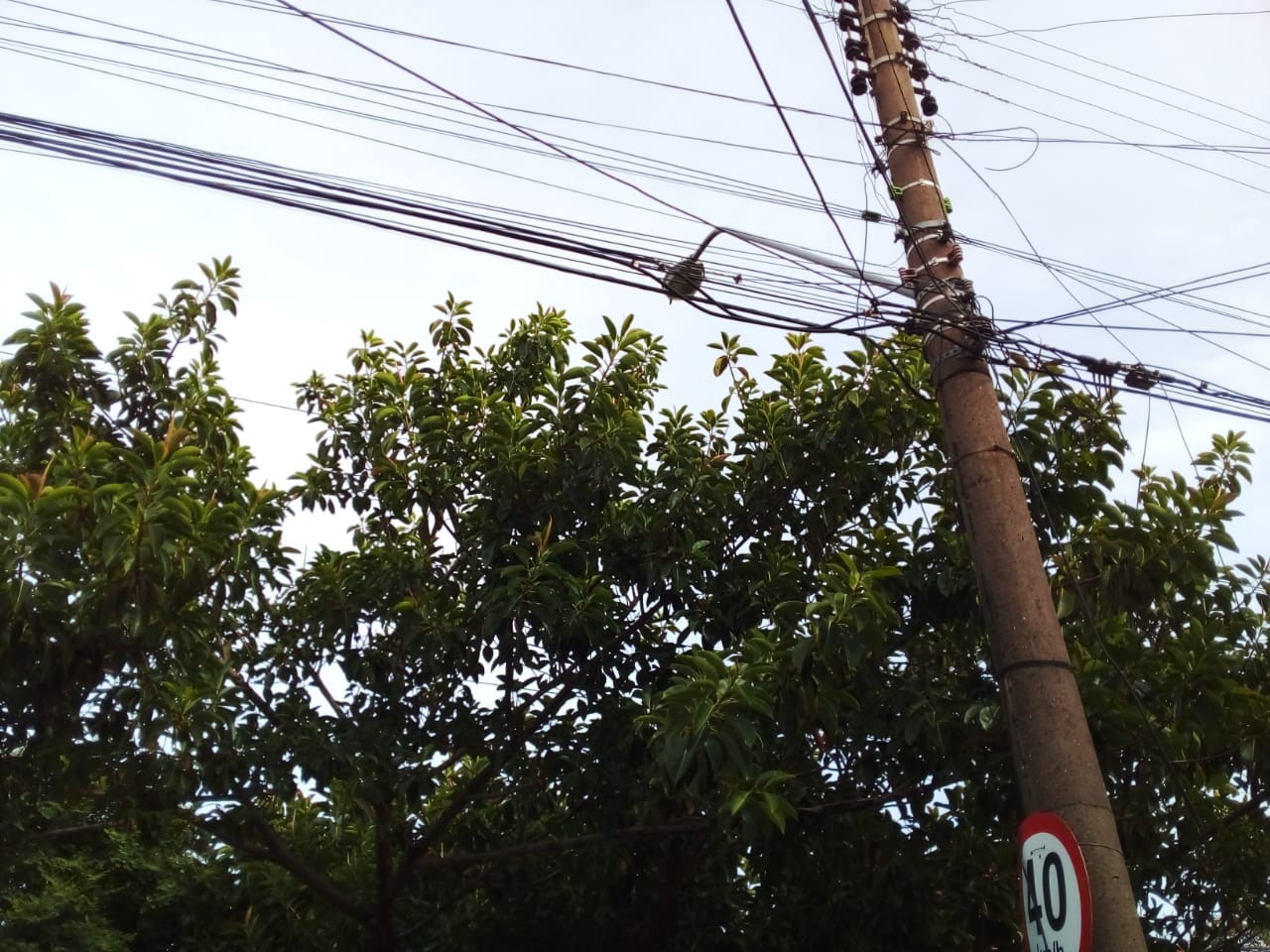 Temporal: Defesa Civil atende chamados de rompimento de fios energizados em Rio Grande