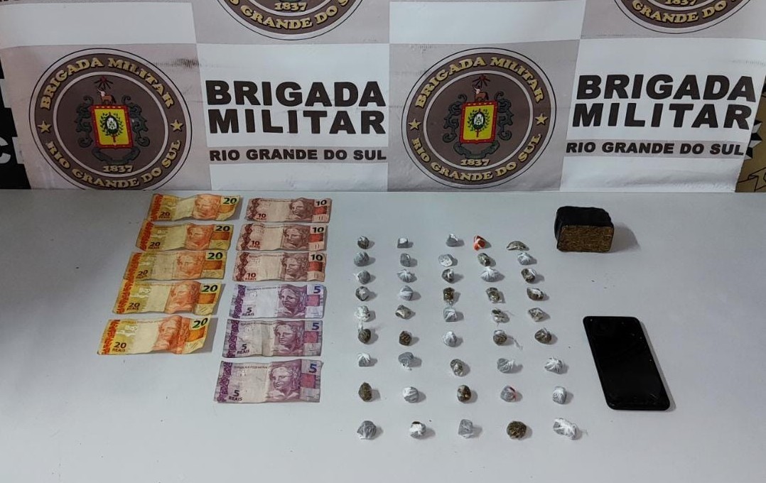 5º BPChoque prende homem por tráfico de drogas no bairro Municipal, em Rio Grande