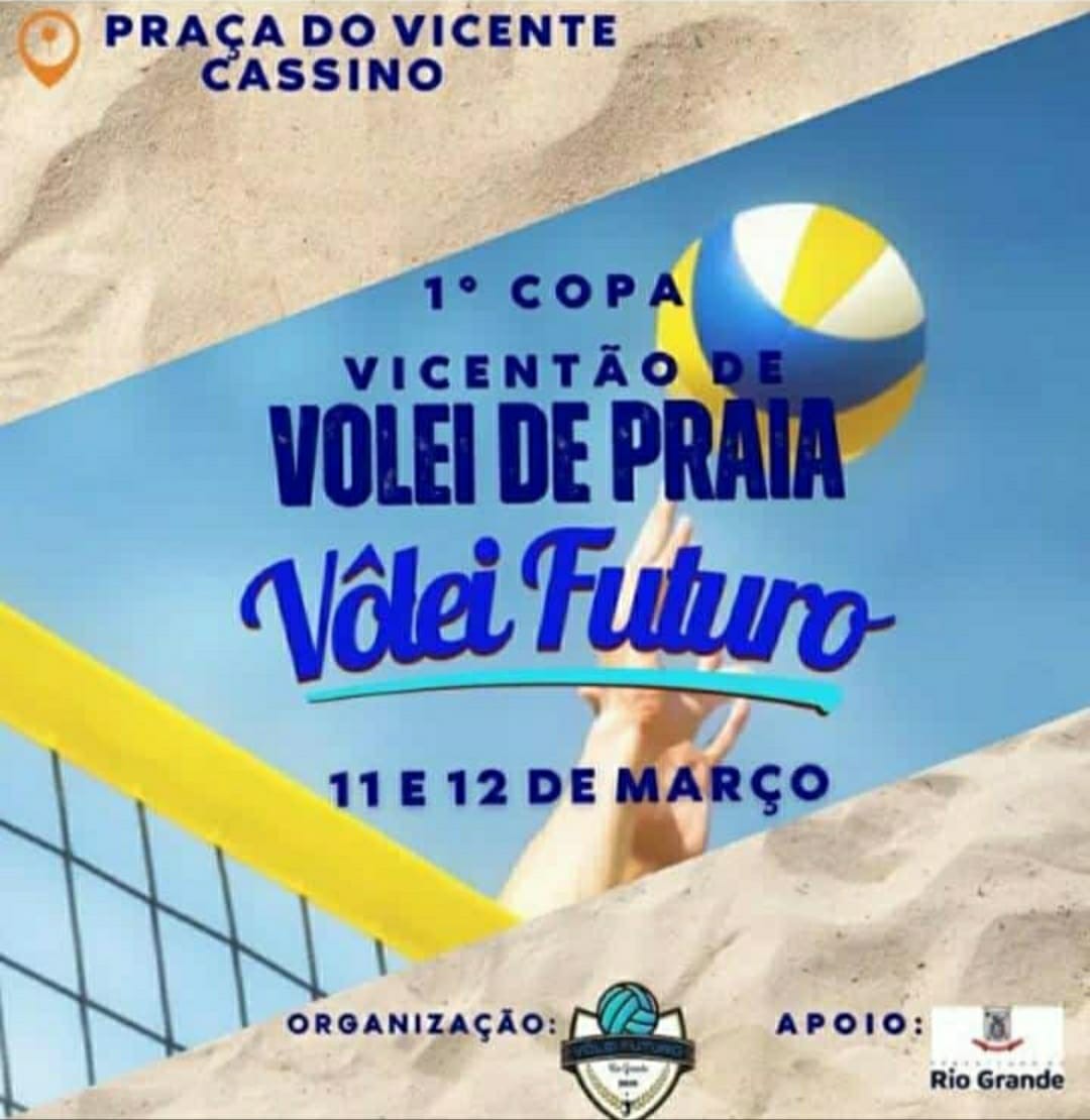 1ª Copa Vicentão de Vôlei de Praia ocorre neste final de semana, no Balneário Cassino