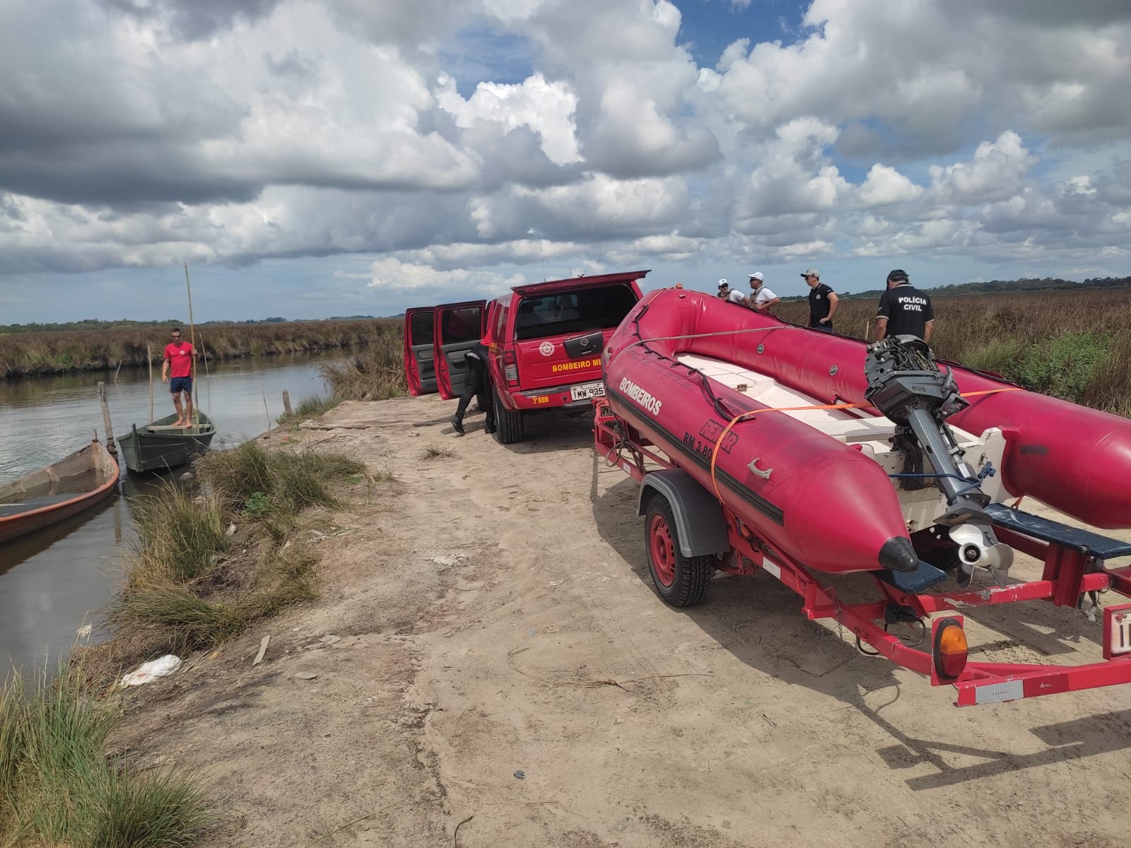 Corpo de pescador é encontrado na Lagoa dos Patos, na Ilha dos Marinheiros