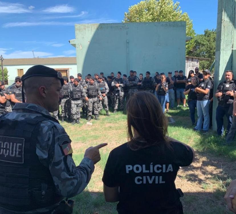 Forças de Segurança realizam operação de combate ao crime organizado em Rio Grande