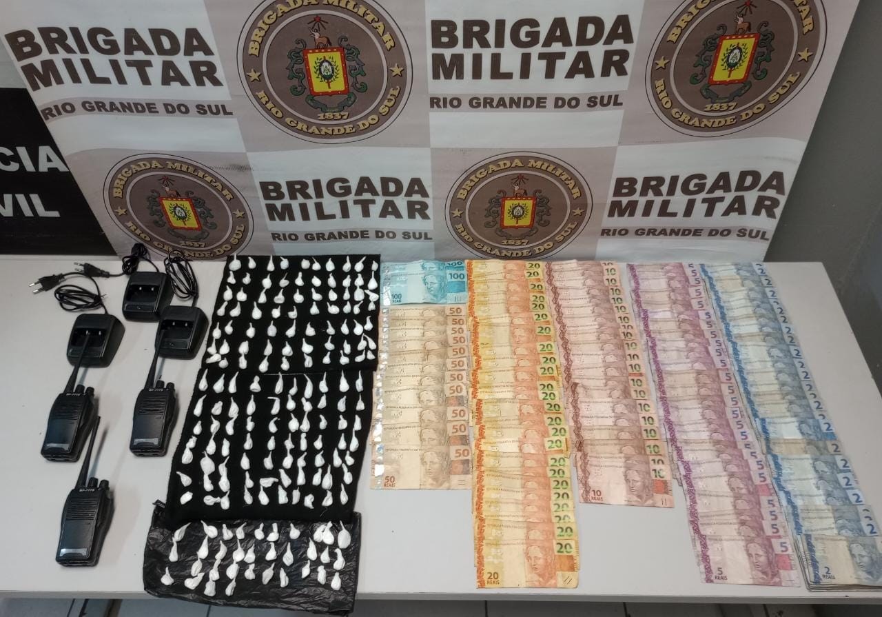 Homem é preso com mais de 170 porções de cocaína no bairro Bosque, em Rio Grande