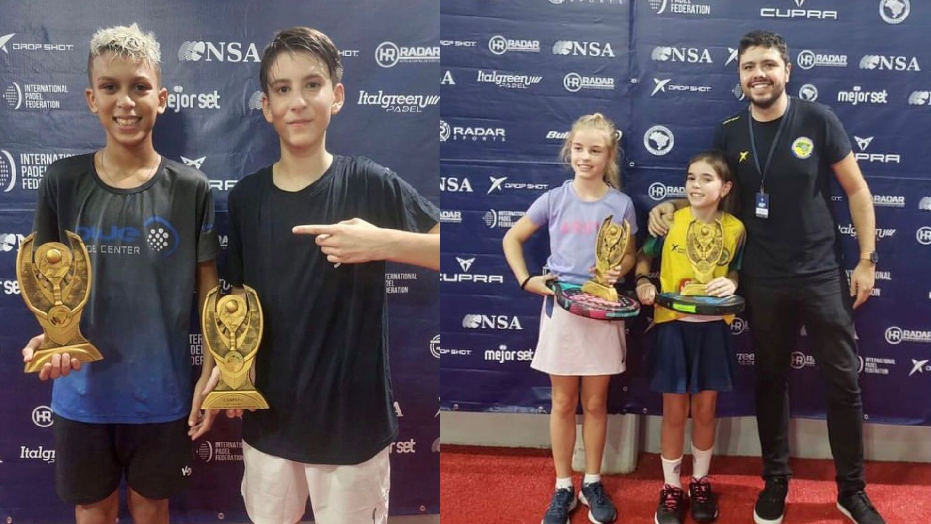 Rio-grandinos são campeões brasileiros de padel