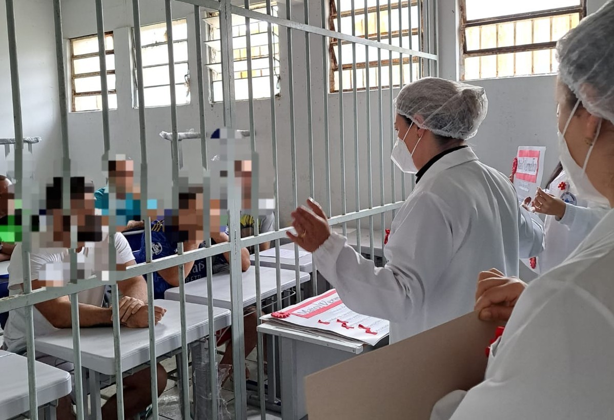  Equipe da UBS Prisional na Perg realiza ação preventiva em Saúde Bucal