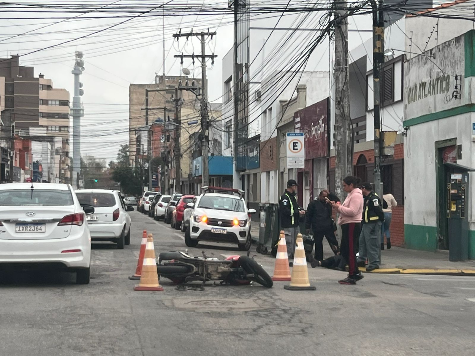 Acidente de trânsito é registrado na área central de Rio Grande