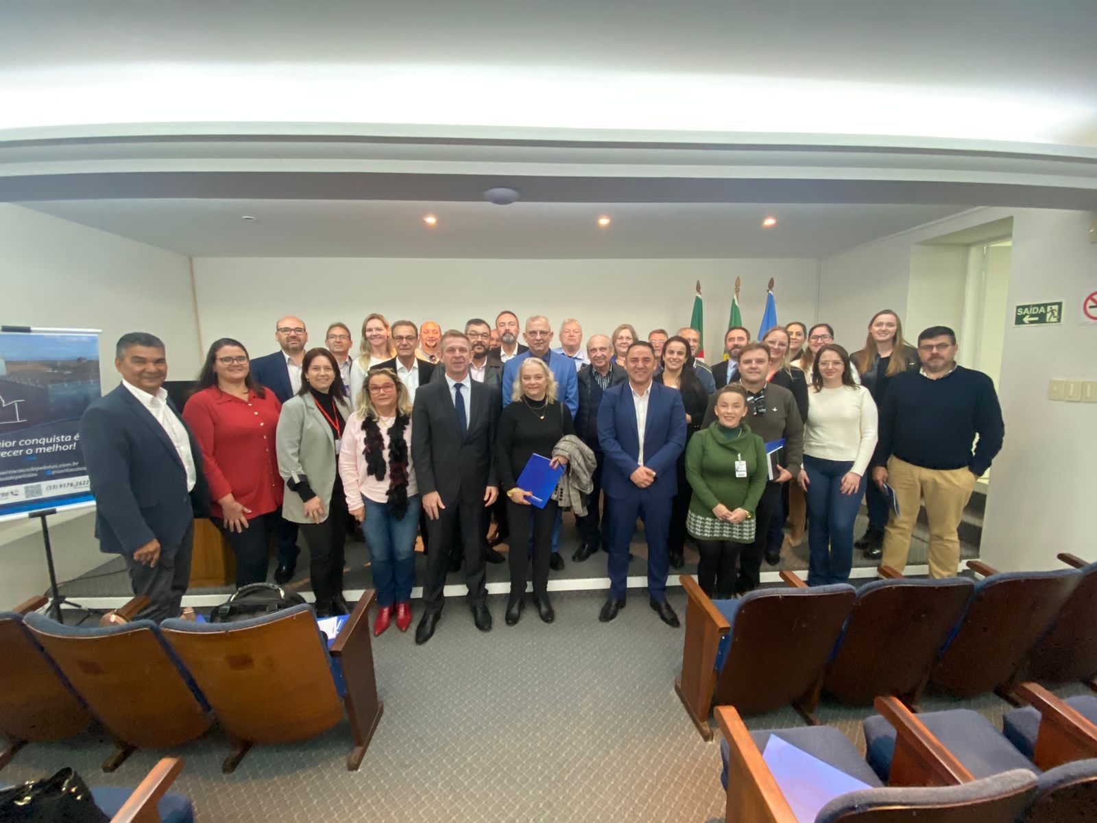 Diretoria da Santa Casa do Rio Grande participa de agenda da "Federação na Estrada"