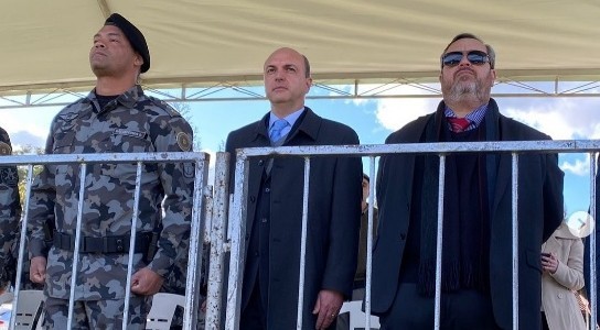 Promotores são homenageados em aniversário do 5º Batalhão de Polícia de Choque da Brigada Militar em Pelotas