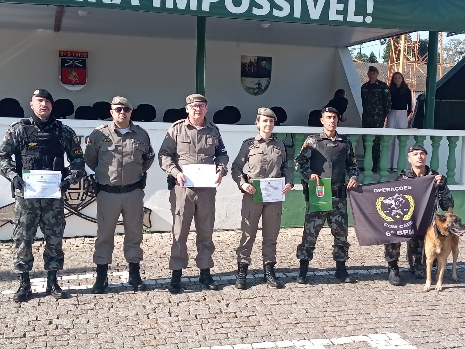 Brigada Militar de Rio Grande recebe agradecimento pela participação na Operação Ágata