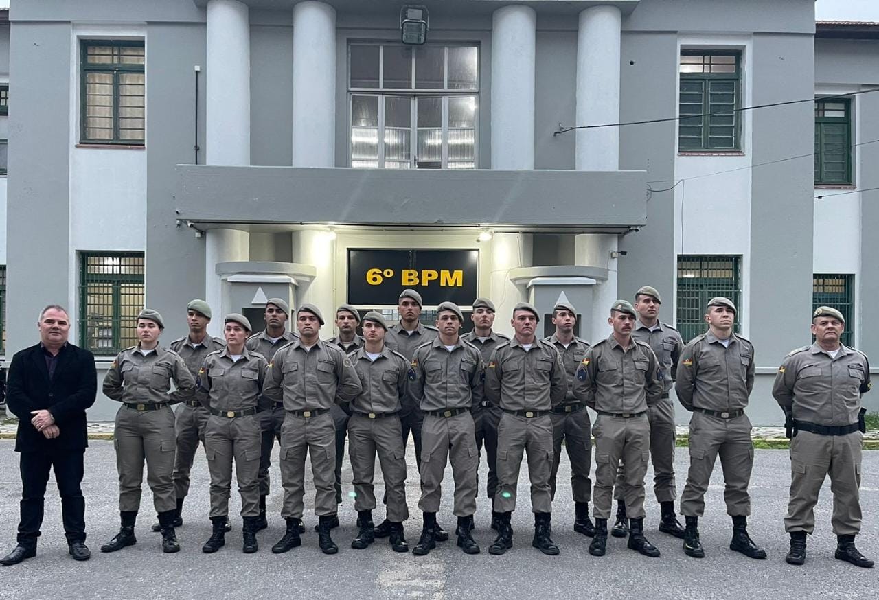 6º BPM recebe novos policiais para reforço no efetivo