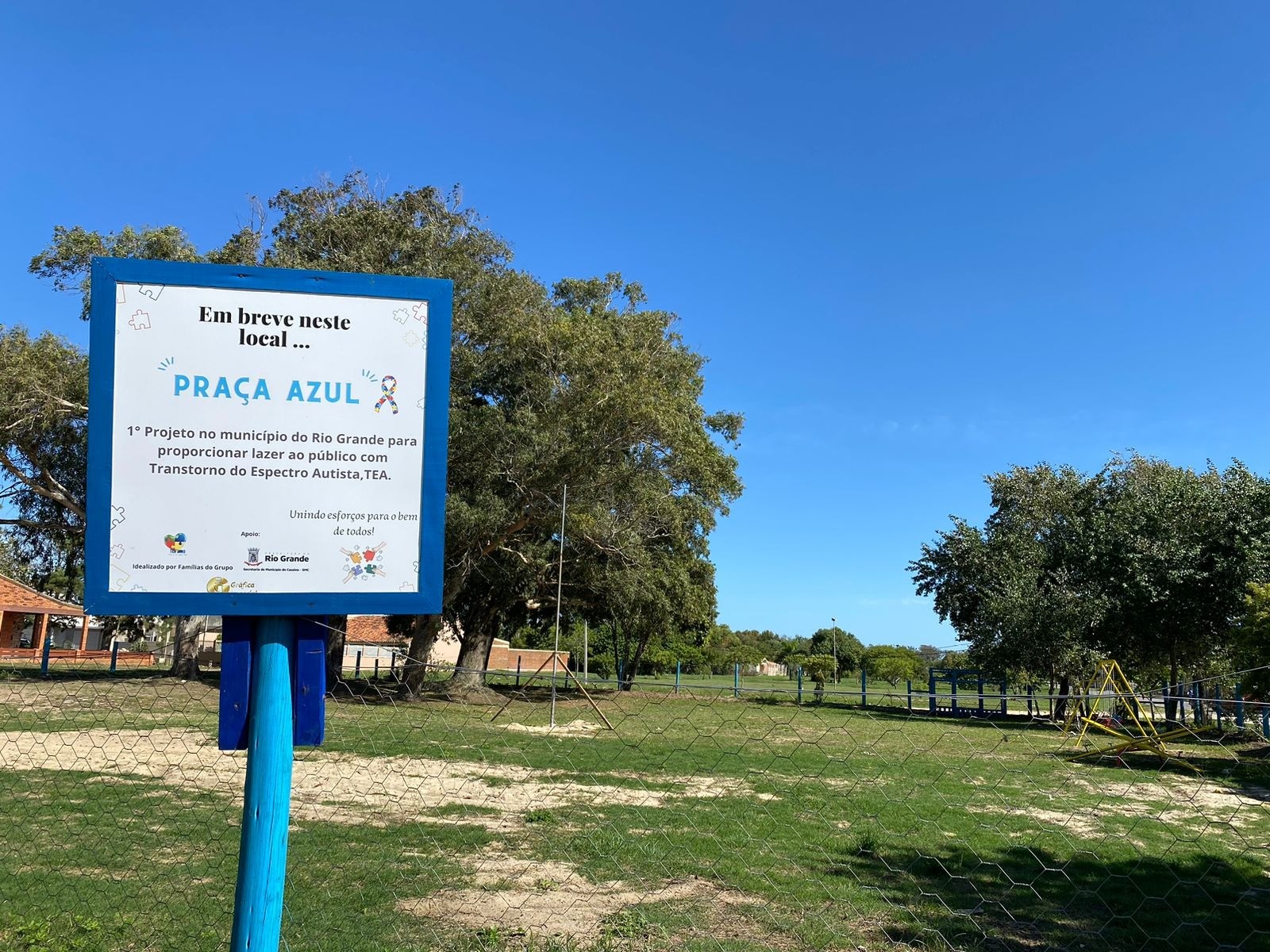 Rio Grande terá, em breve, primeira praça do Estado desenvolvida para autistas