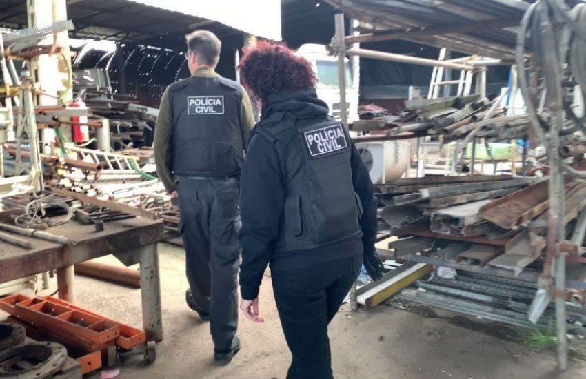Recicladoras de RG e SJN são alvos de operação da Polícia Civil contra o roubo de fios