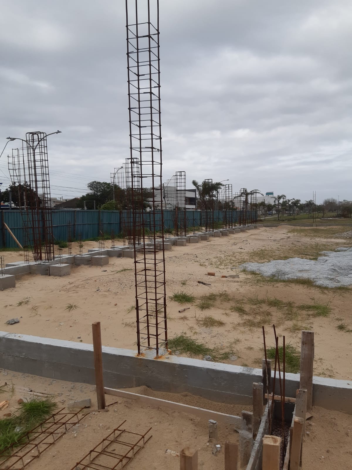 40% concluído, Complexo Poliesportivo do Cassino está em fase de montagem das arquibancadas