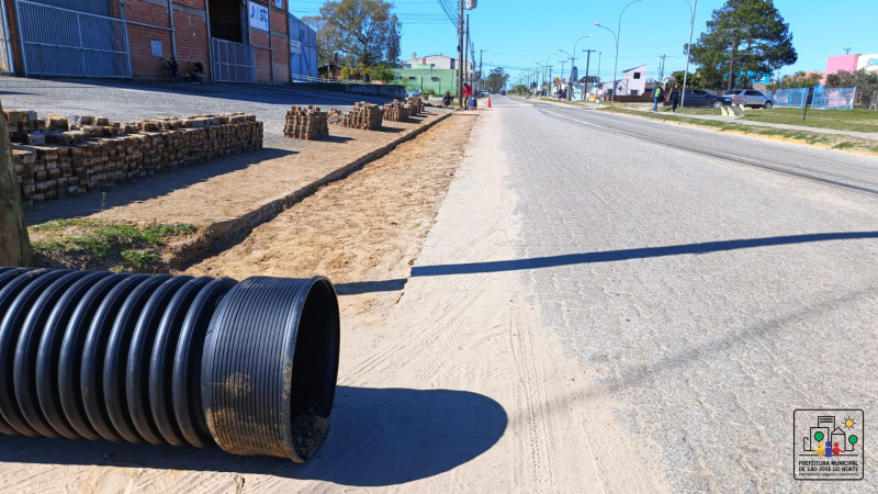 São José do Norte realiza obra de extensão pluvial em importante avenida