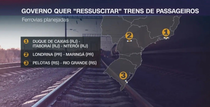 Governo Federal lançará Plano Nacional de Ferrovias e projeto inclui trem de passageiros entre Pelotas e Rio Grande