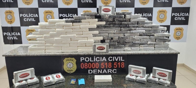 Polícia Civil realiza a maior apreensão de cocaína do ano no Estado