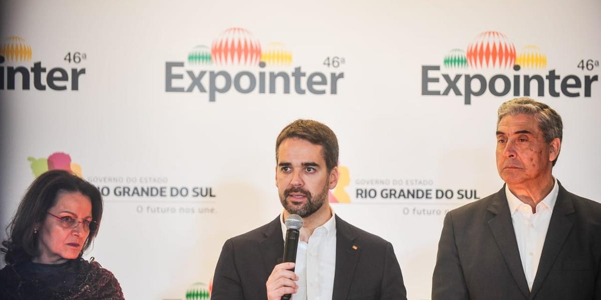 Em lançamento da Expointer, Leite anuncia recursos para combate da estiagem