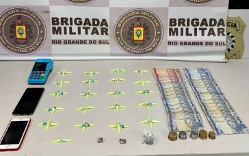 BM efetuou quatro prisões por tráfico e porte ilegal de arma de fogo em Rio Grande na quarta-feira (28)