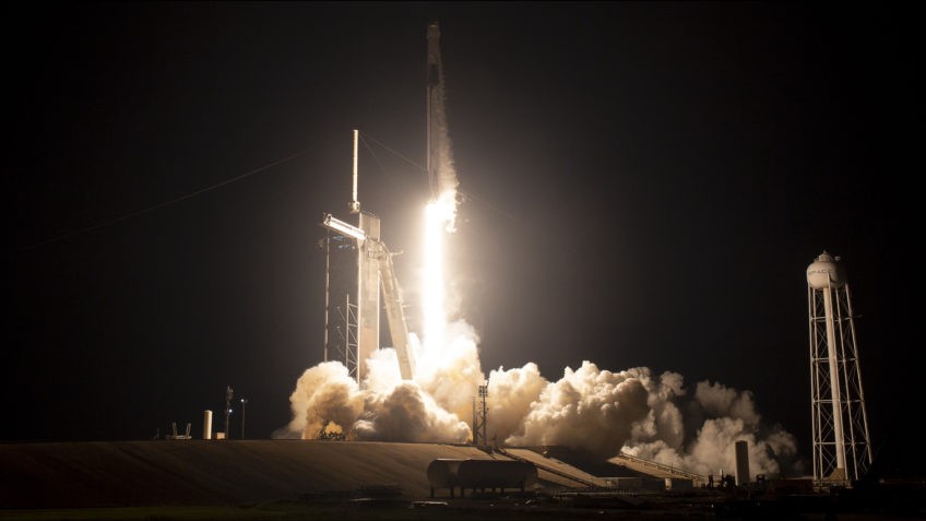 Missão da Nasa e SpaceX envia novos tripulantes para a Estação Espacial Internacional