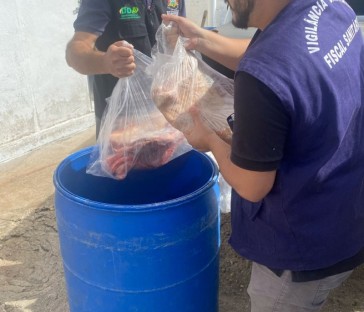 Operação conjunta contra o abigeato na região sul apreende quase duas toneladas de carnes impróprias