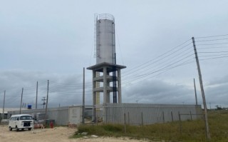 Sistema de água tratada na Praia do Mar Grosso. Arquivo/Prefeitura de SJN