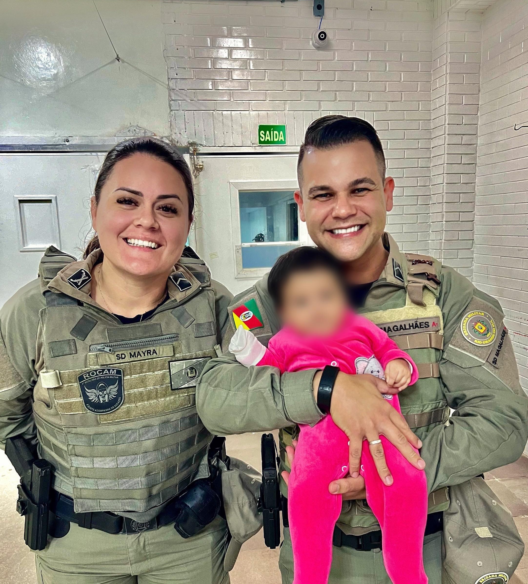 Policiais Militares do 6° BPM salvam bebê em Rio Grande
