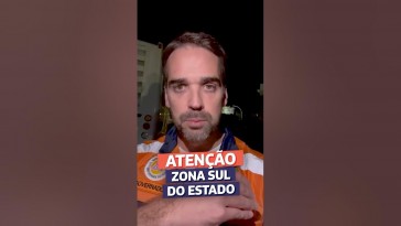 VÍDEO: governador Eduardo Leite faz alerta para Zona Sul