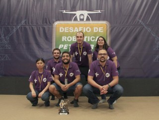 Equipe Hydrone Furg durante a CBR 2019, em Rio Grande Divulgação/ RoboCup Brasil