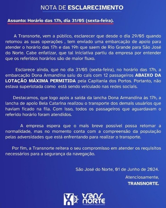 nota transnorte