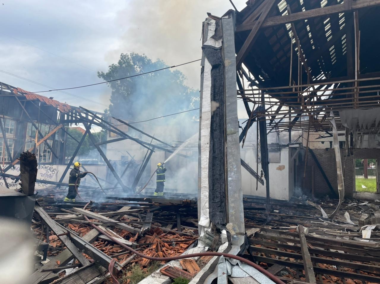 Incêndio no Centro de Eventos