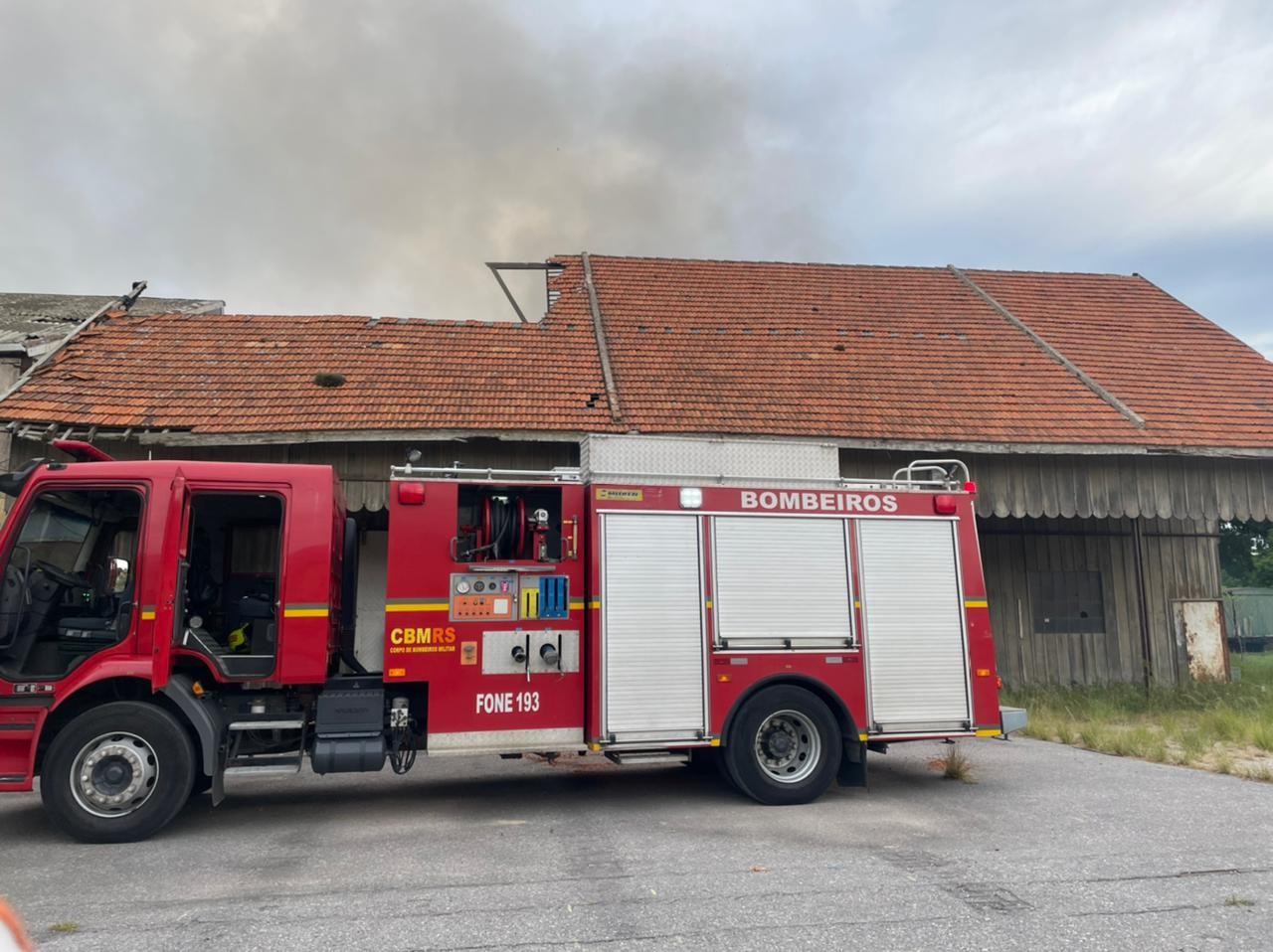 Incêndio no Centro de Eventos