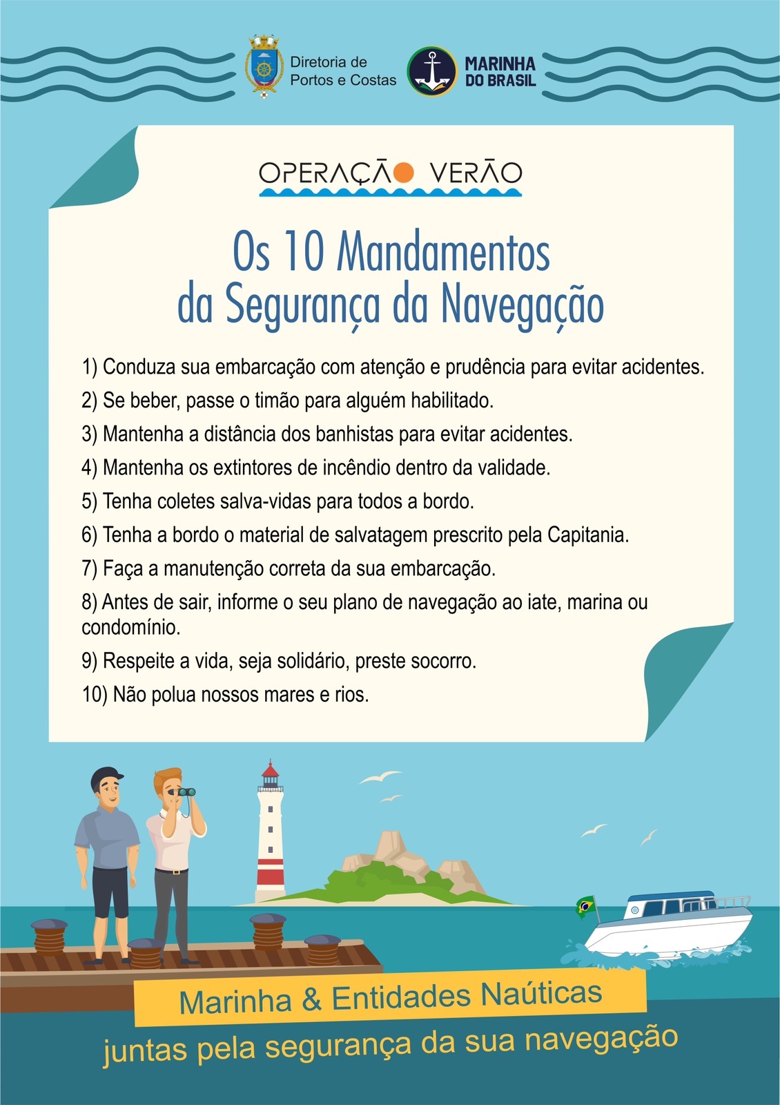 10 Mandamentos da Segurança da Navegação
